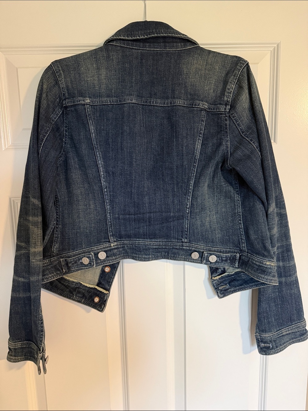 Anthropologie Pilcro Distressed Blue Denim Jacket - Picture 2 of 2